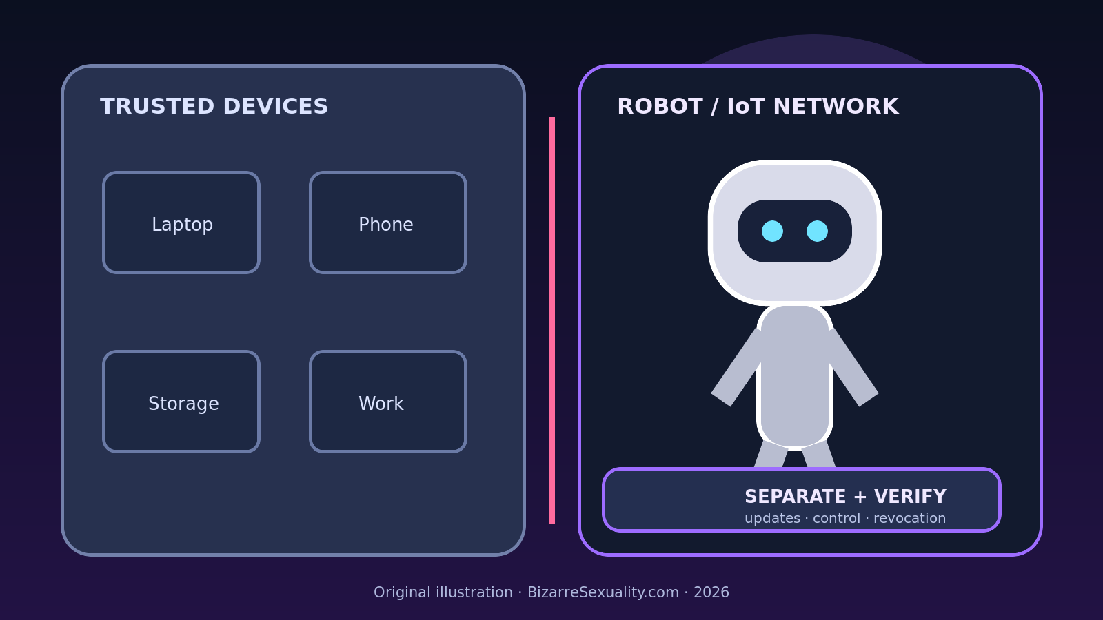 Companion robot on a separate home Wi-Fi network behind a router firewall